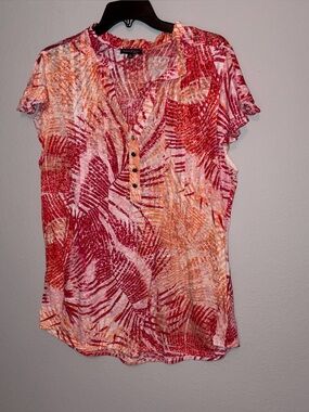 Ava & Grace Ruffled Cap Sleeves Top Size 2X